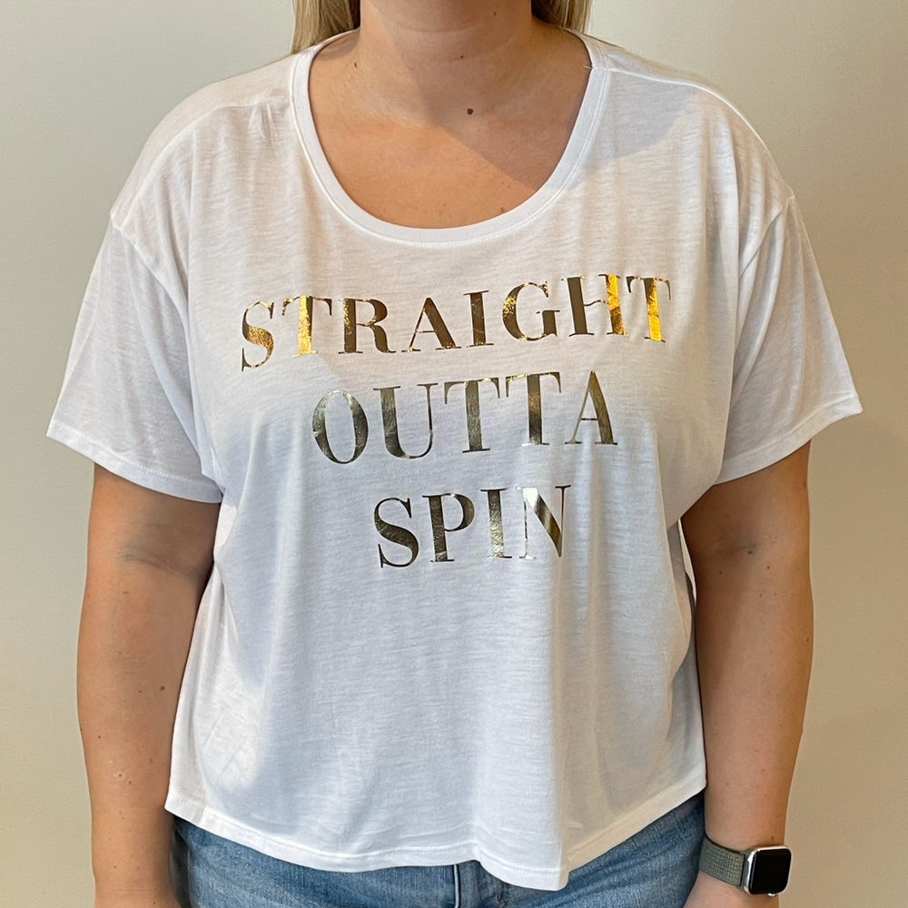 Straight Outta Spin Cropped Tee